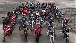  75 çalıntı motosiklet ele geçirildi