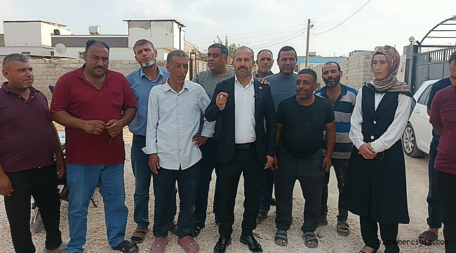 Akçakale Tatlıca mahallesi insanca yaşamak istiyor.