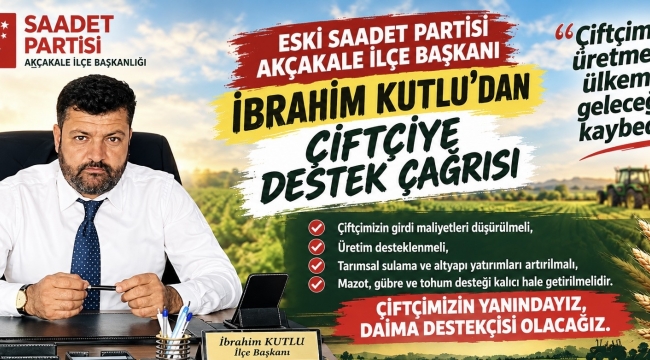 KUTLU’DAN ÇİFTÇİLERE BÜYÜK DESTEK